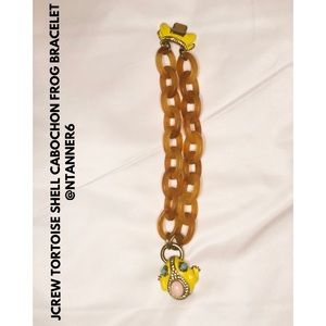 J. Crew Jewelry - RARE - JCREW TORTOISE SHELL COBOCHON FROG BRACELET J. Crew Jewelry - RARE - JCREW TORTOISE SHELL COBOCHON FROG BRACELET